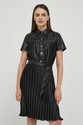 Dkny rochie culoarea negru, mini, evazati