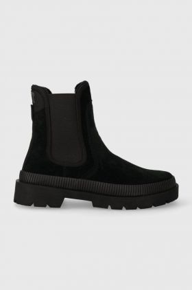 Gant botine din piele intoarsa Frenzyn femei, culoarea negru, cu toc plat, 27553337.G00