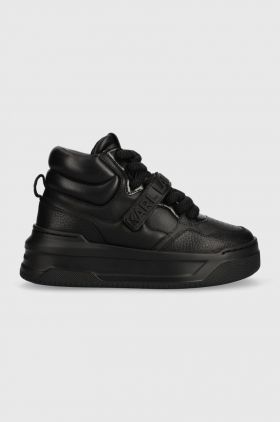 Karl Lagerfeld sneakers din piele KREW MAX KC culoarea negru, KL63350