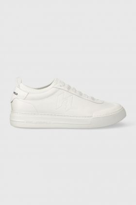 Karl Lagerfeld sneakers din piele T/KAP KC culoarea alb, KL51423