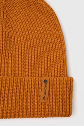 Montane caciula Brew culoarea portocaliu, de lana, din tricot gros