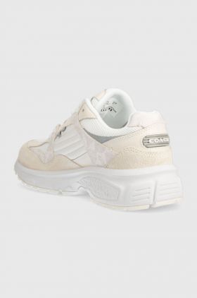 Coach sneakers C301 Signature culoarea bej, CN342