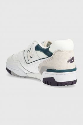 New Balance sneakers BB550WCB culoarea alb