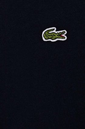 Lacoste tricou de bumbac pentru copii culoarea albastru marin, neted