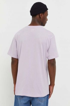 Vans tricou din bumbac culoarea violet, neted