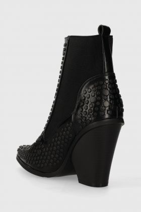 Answear Lab cizme femei, culoarea negru, cu toc drept