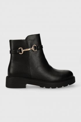 Answear Lab botine femei, culoarea negru, cu platforma