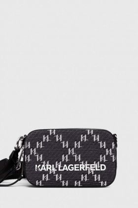 Karl Lagerfeld poseta culoarea gri