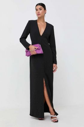 Silvian Heach rochie culoarea negru, maxi, oversize