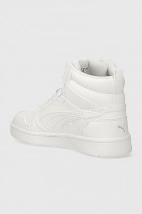 Puma sneakers pentru copii Rebound V6 Mid Jr culoarea alb