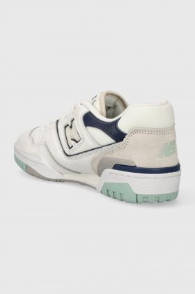 New Balance sneakers din piele BB550WCA culoarea alb