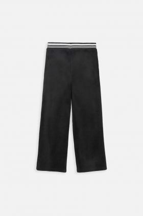 Coccodrillo pantaloni de trening pentru copii culoarea negru, neted