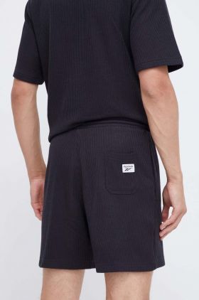 Reebok pantaloni scurti barbati, culoarea negru