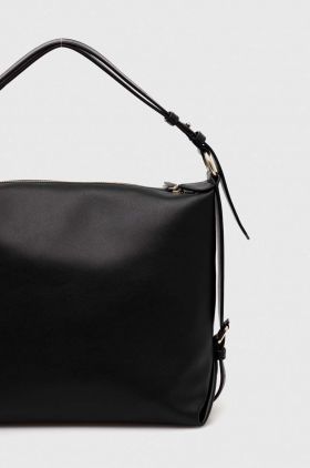 Dkny poseta de piele culoarea negru