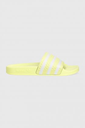 adidas Originals papuci Adilette femei, culoarea galben IE9616