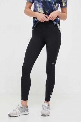 adidas Performance leggins de alergare Ultimate culoarea negru, neted