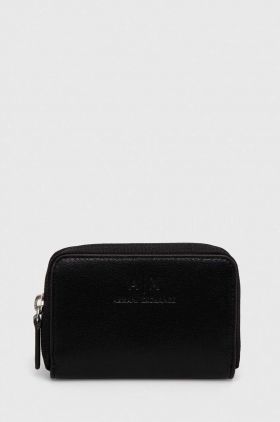 Armani Exchange portofel femei, culoarea negru