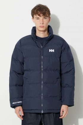 Helly Hansen geacă cu două fețe YU 23 REVERSIBLE PUFFER bărbați, culoarea bleumarin, de iarnă 54060