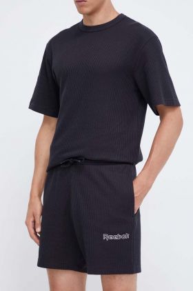 Reebok pantaloni scurti barbati, culoarea negru