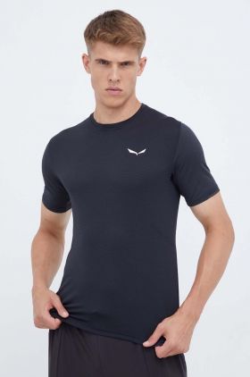 Salewa tricou sport Pedroc Dry Mesh culoarea negru, neted