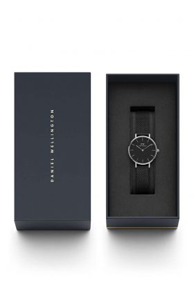 Daniel Wellington ceas Petite 36 Ashfield femei, culoarea negru