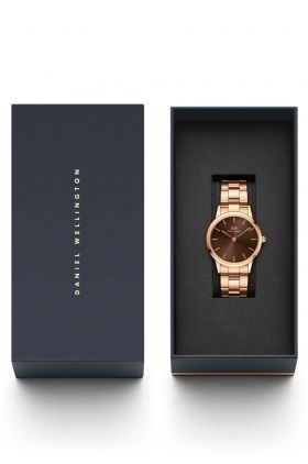 Daniel Wellington ceas Iconic Link Amber 32 femei, culoarea auriu