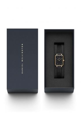 Daniel Wellington ceas Quadro 20X26 Pressed Ashfield femei, culoarea negru