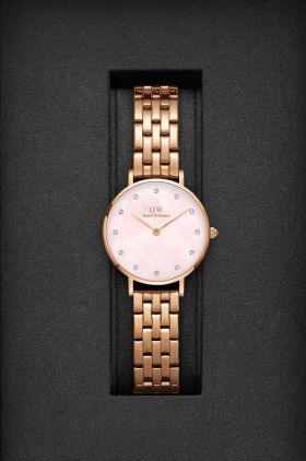 Daniel Wellington ceas Petite Lumine 28 Link femei, culoarea auriu