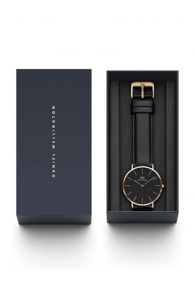 Daniel Wellington ceas Classic 40 Sheffield barbati, culoarea negru