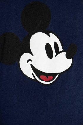 United Colors of Benetton longsleeve din bumbac pentru copii x Disney culoarea albastru marin, cu imprimeu