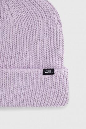 Vans caciula culoarea violet, din tricot gros