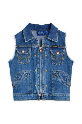 Mini Rodini vesta din denim pentru copii Mini Rodini x Wrangler