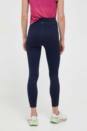 Reebok leggins de antrenament Workout Ready culoarea albastru marin, neted