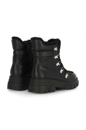 Mexx bocanci Kold femei, culoarea negru, cu toc plat, izolare usoara, MXTY020601W