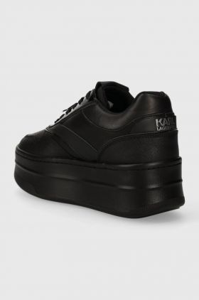 Karl Lagerfeld sneakers din piele KOBO III KC culoarea negru, KL65020