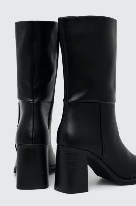 Answear Lab botine femei, culoarea negru, cu toc drept