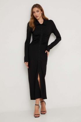 Answear Lab rochie culoarea negru, maxi, mulata