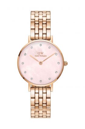 Daniel Wellington ceas Petite Lumine 28 Link femei, culoarea auriu