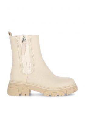 Mexx cizme Keira femei, culoarea alb, cu toc plat, MXTY020501W