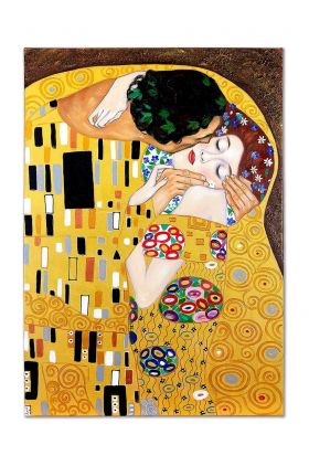 reproducere pictată în ulei Gustav Klimt, Pocałunek 50 x 70 cm