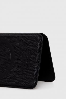 Karl Lagerfeld suport pentru card magnetic culoarea negru