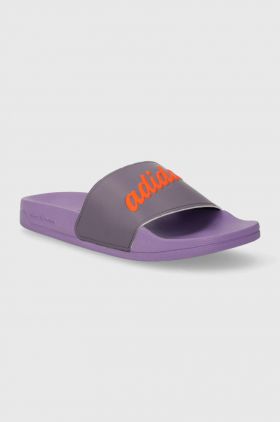 adidas papuci femei, culoarea violet