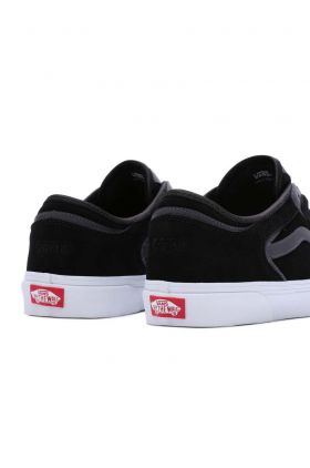 Vans tenisi din piele intoarsa Rowley Classic culoarea negru, VN0009QJKOU1