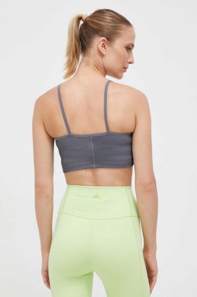 Reebok top de yoga culoarea gri