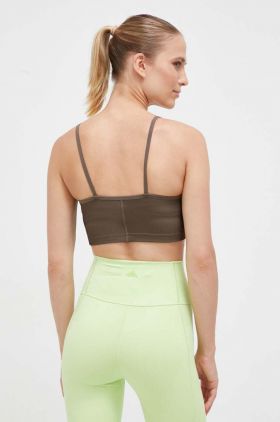 Reebok top de yoga culoarea maro