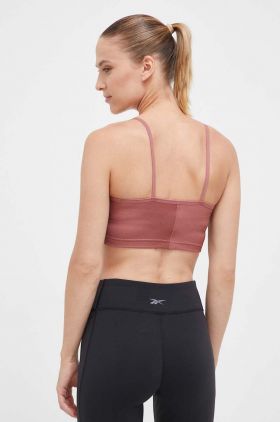 Reebok top de yoga culoarea roz