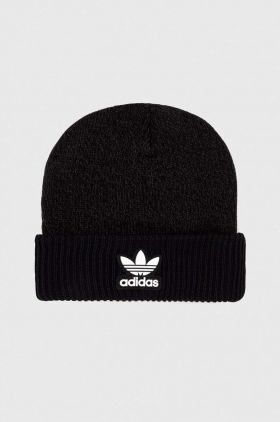 adidas Originals caciula culoarea negru, din tesatura neteda