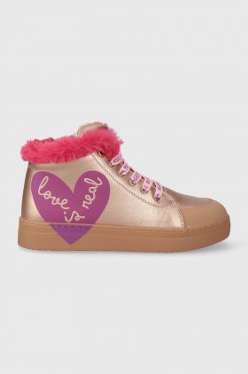 Agatha Ruiz de la Prada sneakers pentru copii culoarea auriu