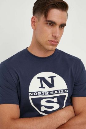 North Sails tricou din bumbac cu imprimeu