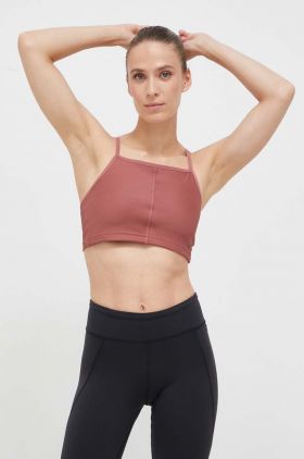 Reebok top de yoga culoarea roz